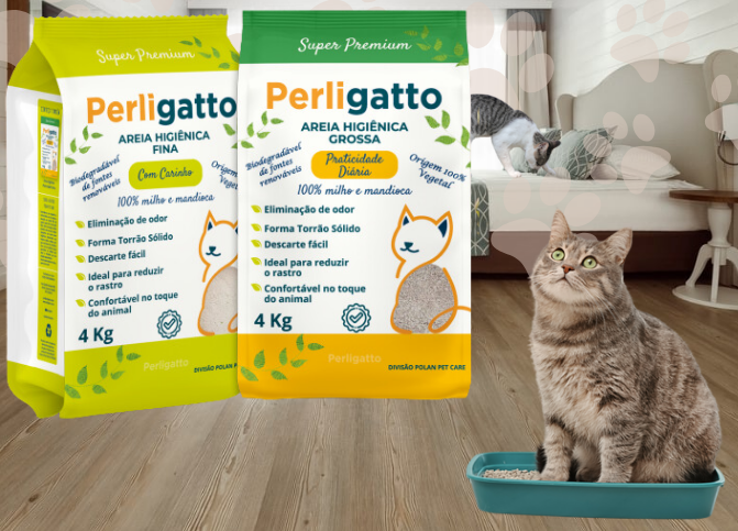 Areia Para Gato - PERLIGATTO